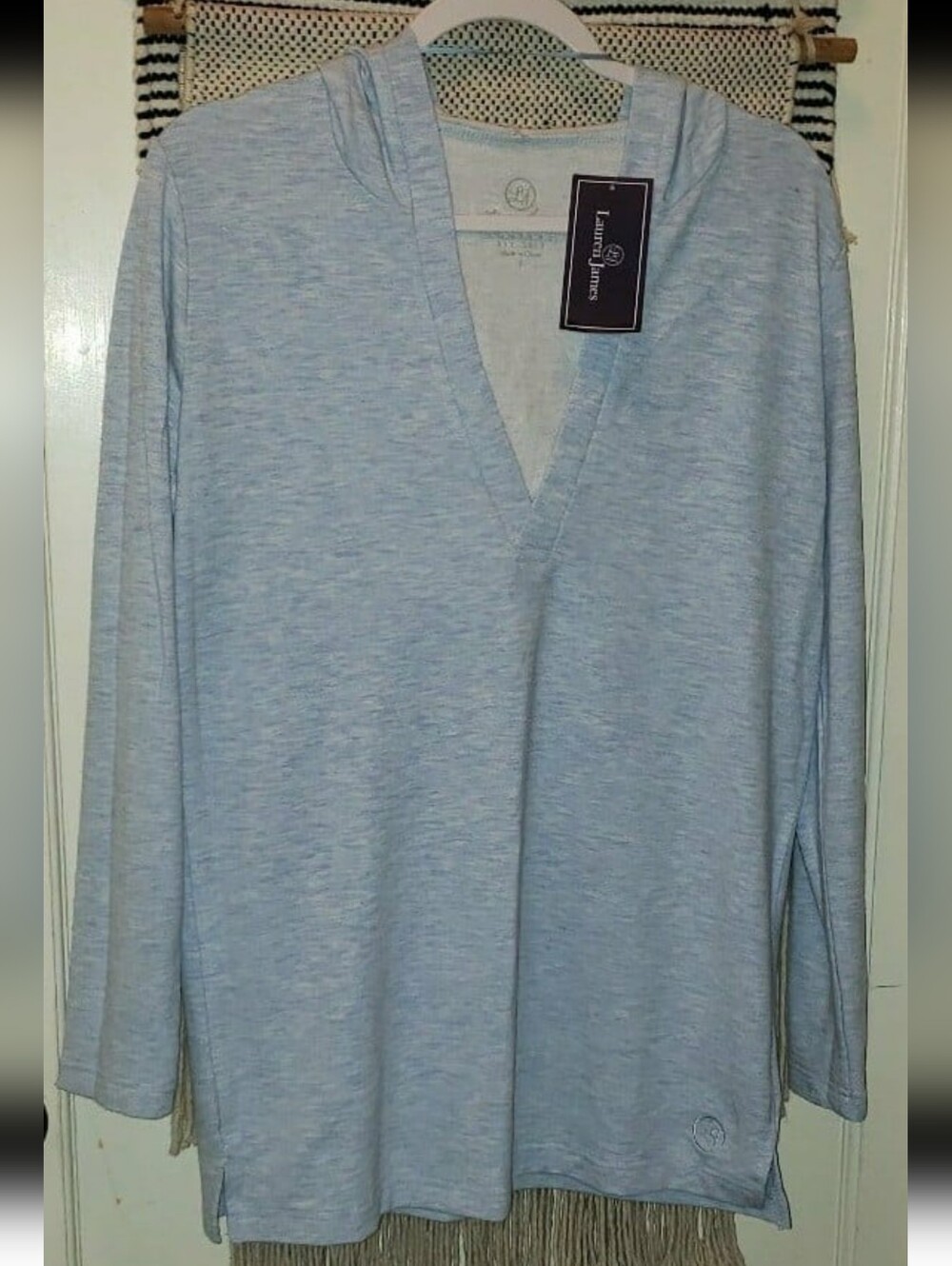 Lauren James Viscose Hooded Pullover Size: Small